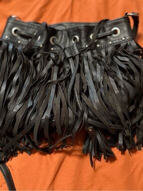 Target Black Fringe Shoulder Bag